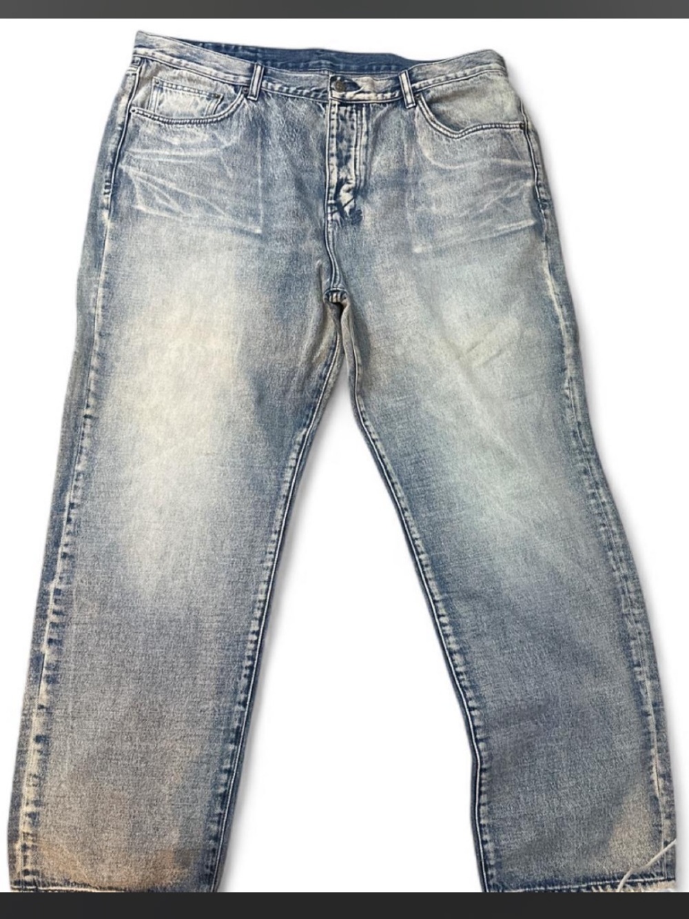 Ksubi Men's Light Blue Washed Relaxed Jeans